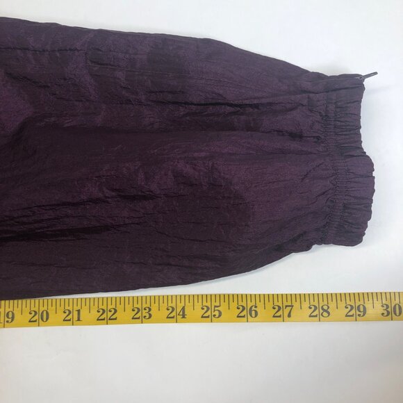 VTG Athletech Floral Windbreaker Jacket and Pants Set Medium Color Block Purple - Picture 11 of 15